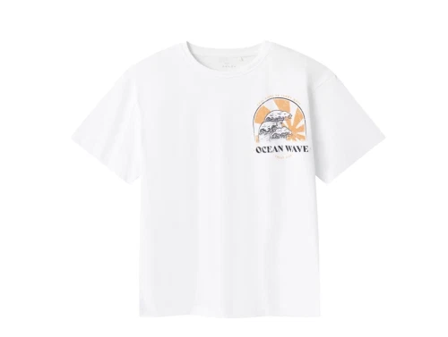 Name It t-shirt bright white print